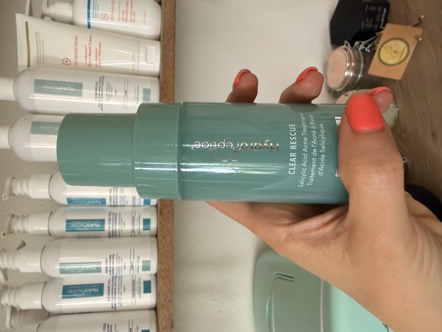 HydroPeptide skincare product on the studio shelf